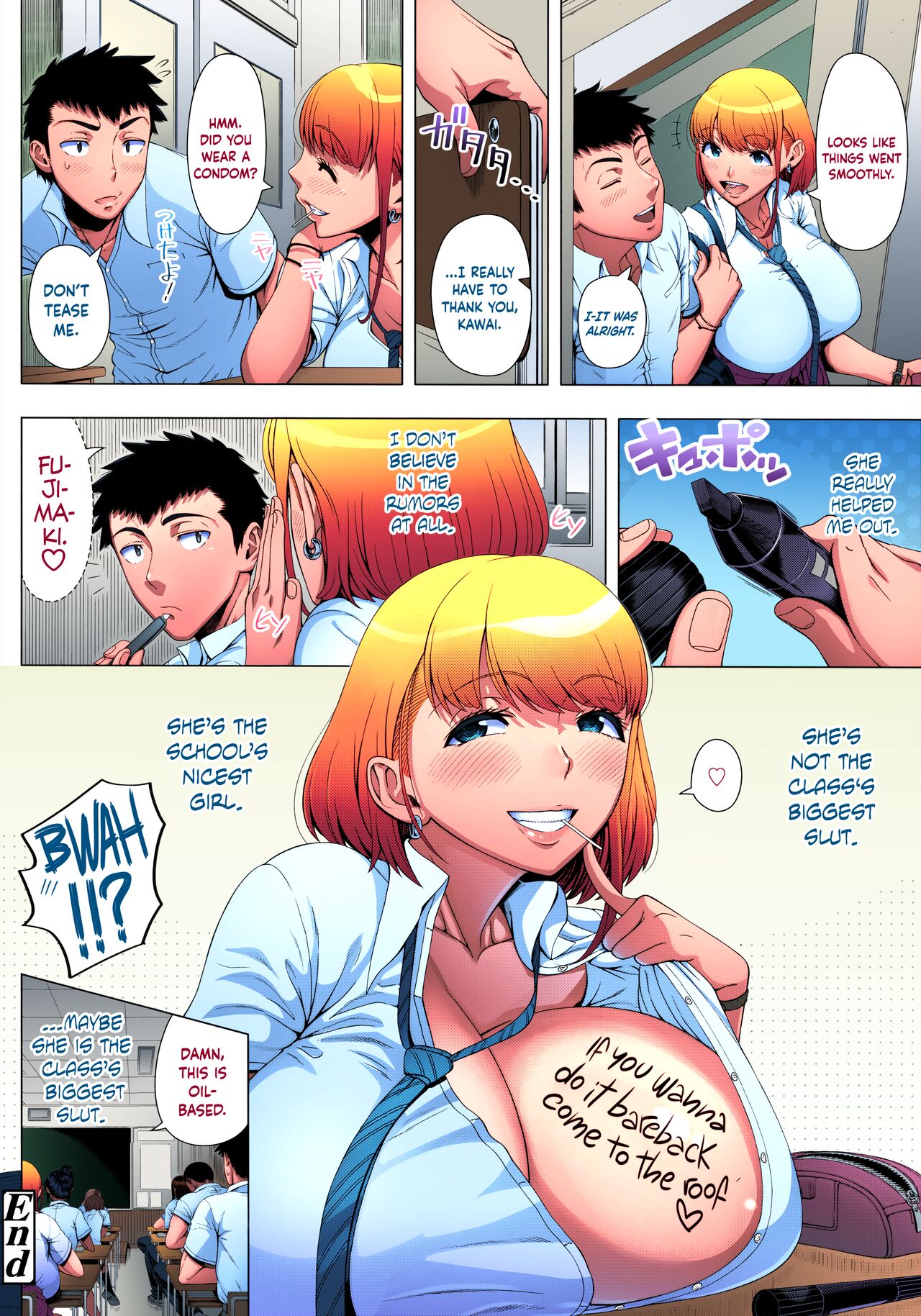 Hentai Manga Comic-High School Slut's Love Consultation-Read-32